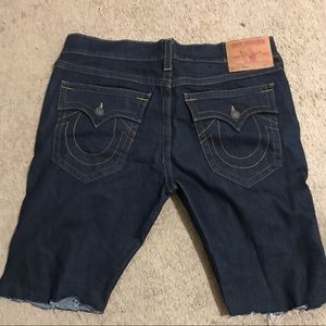 True Religion Jack Cutoff Jean Shorts